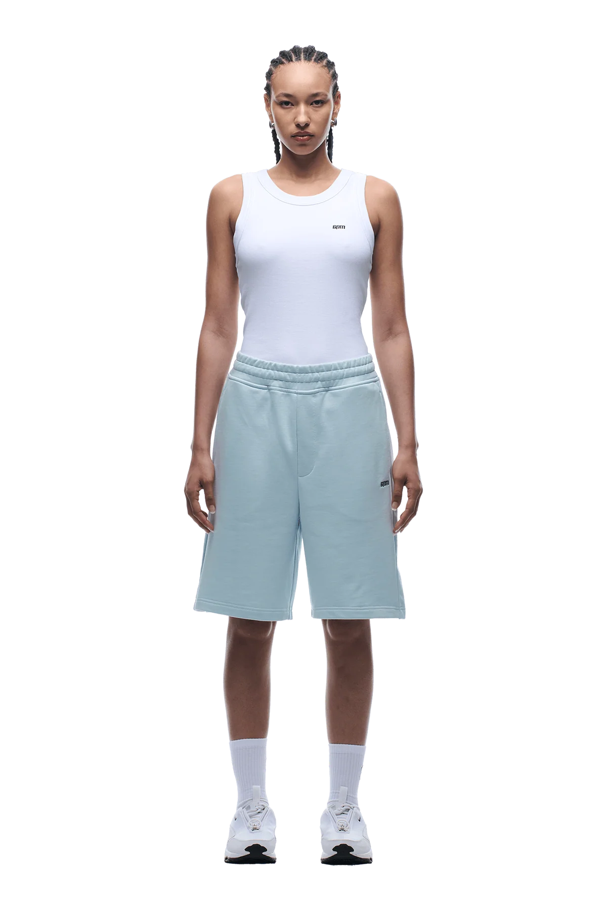 SHORTS FADEED ICE BLUE
